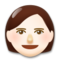 Woman - Light emoji on LG